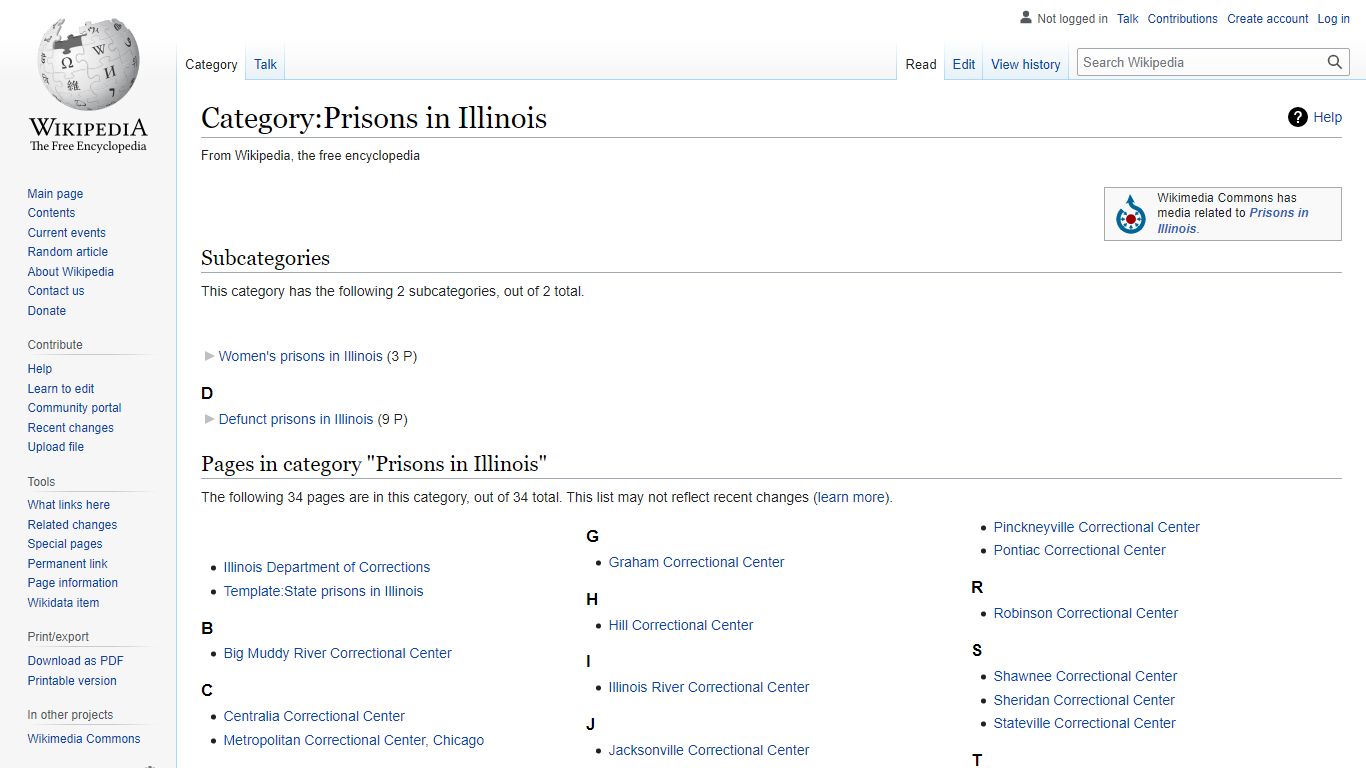Category:Prisons in Illinois - Wikipedia